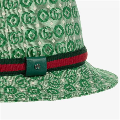 gucci hats for babies|Gucci Baby Double G geometric cotton hat.